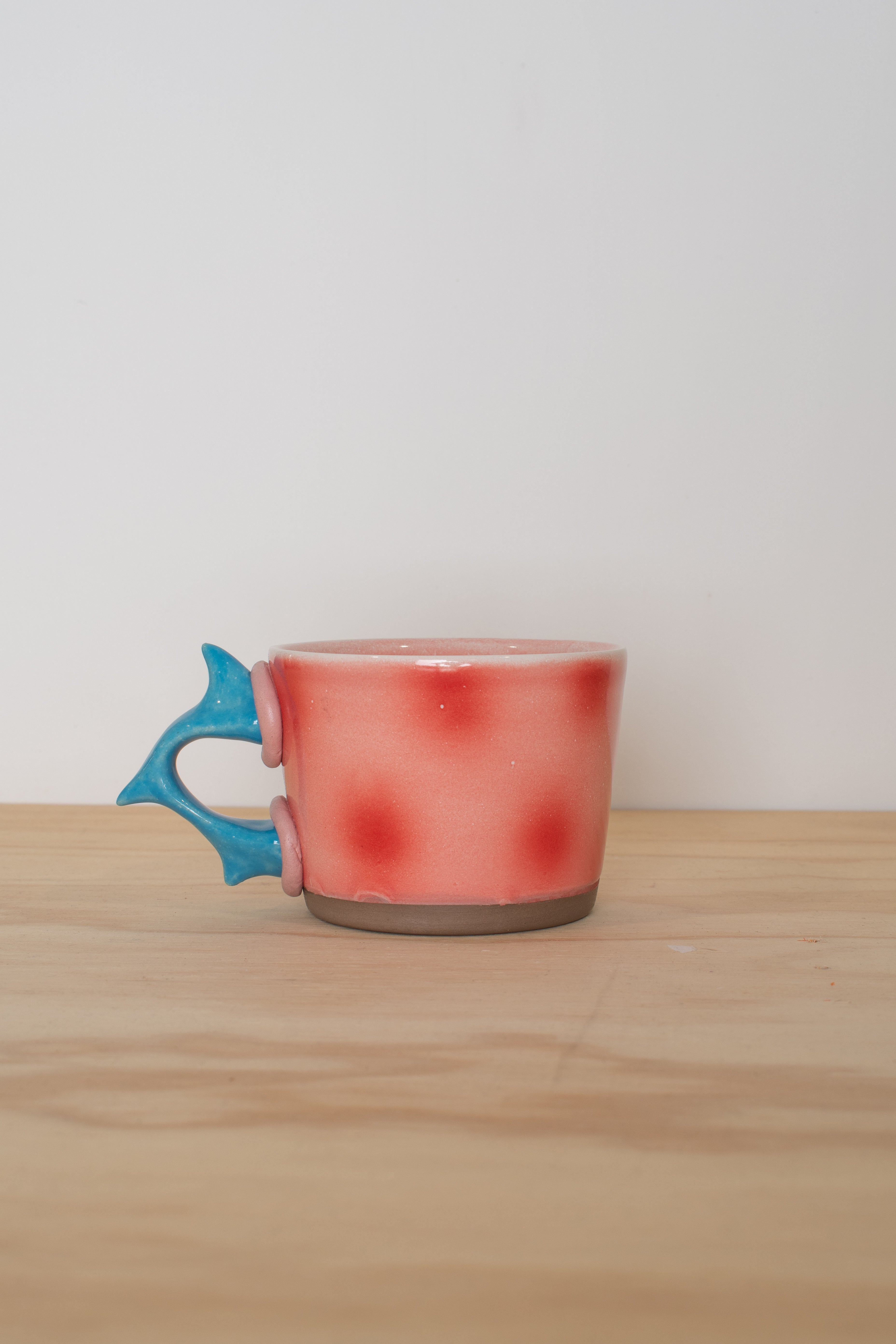 Wide Mug in Red Spots
