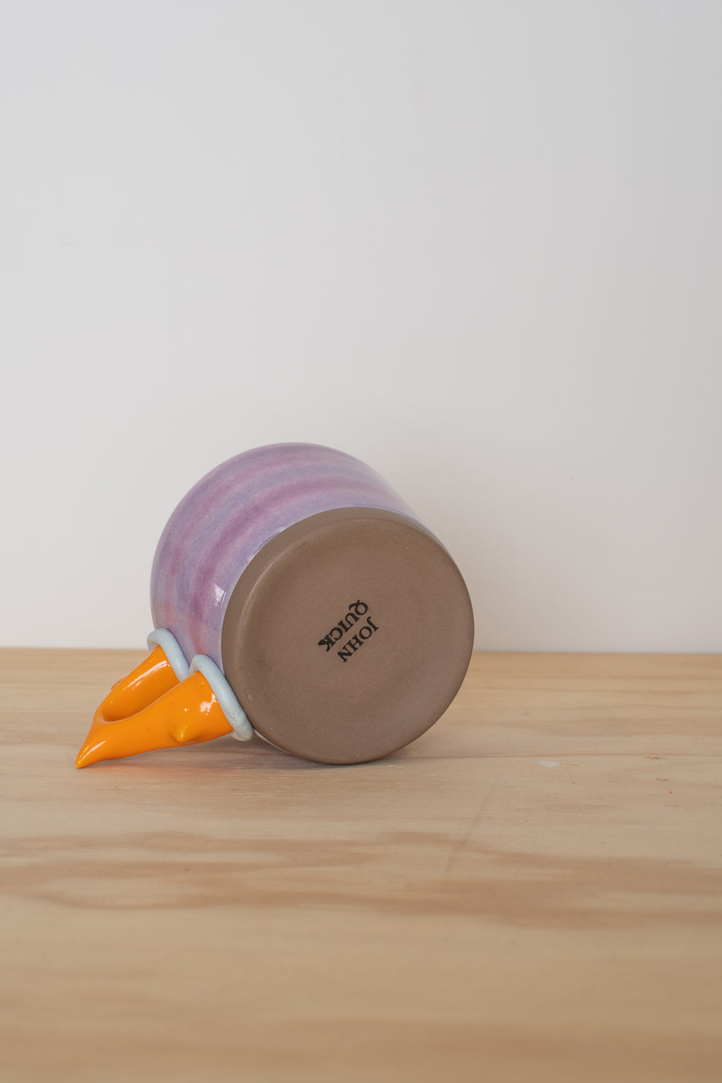 Wide Mug in Violet Stripe
