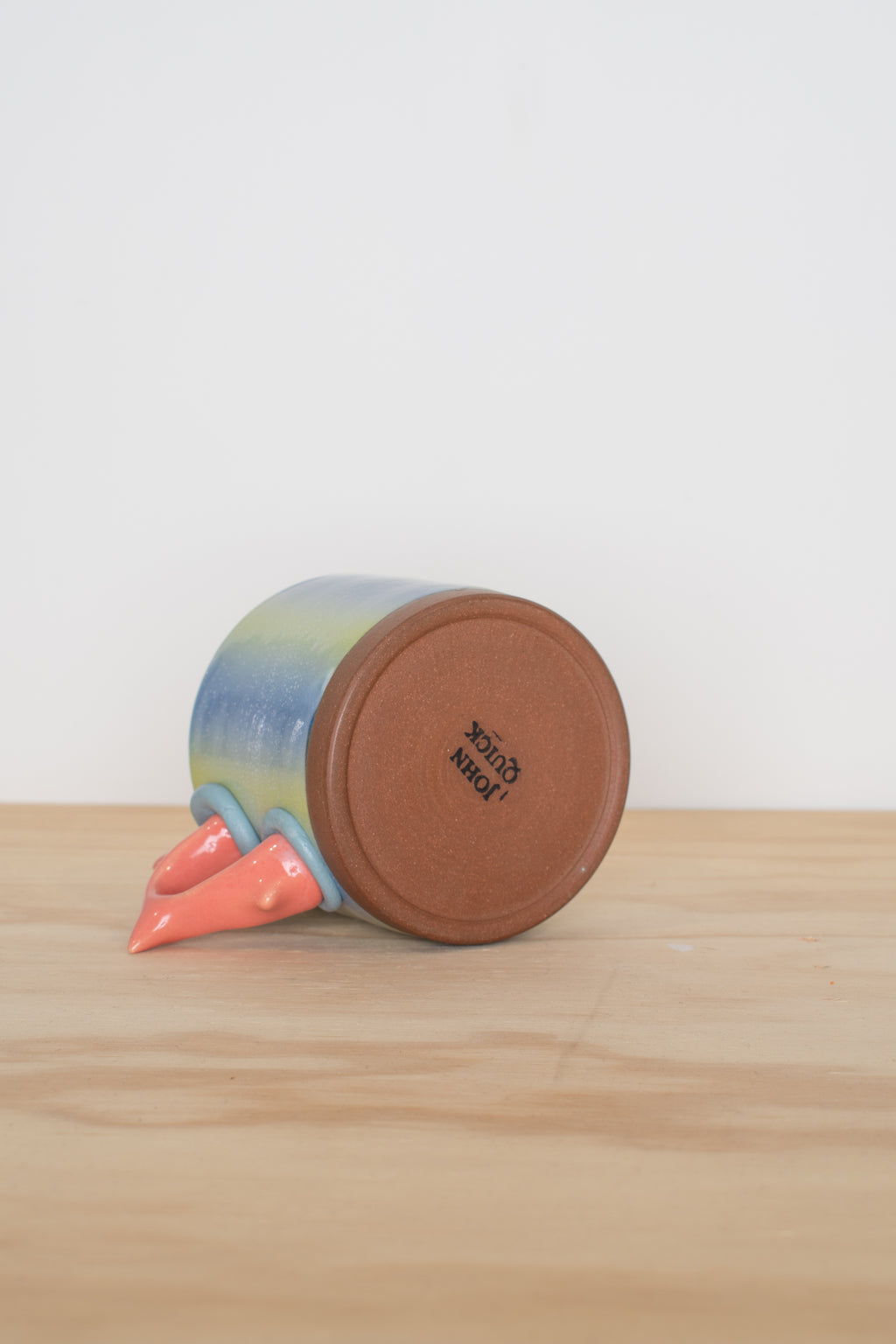 Wide Mug Blue Stripe
