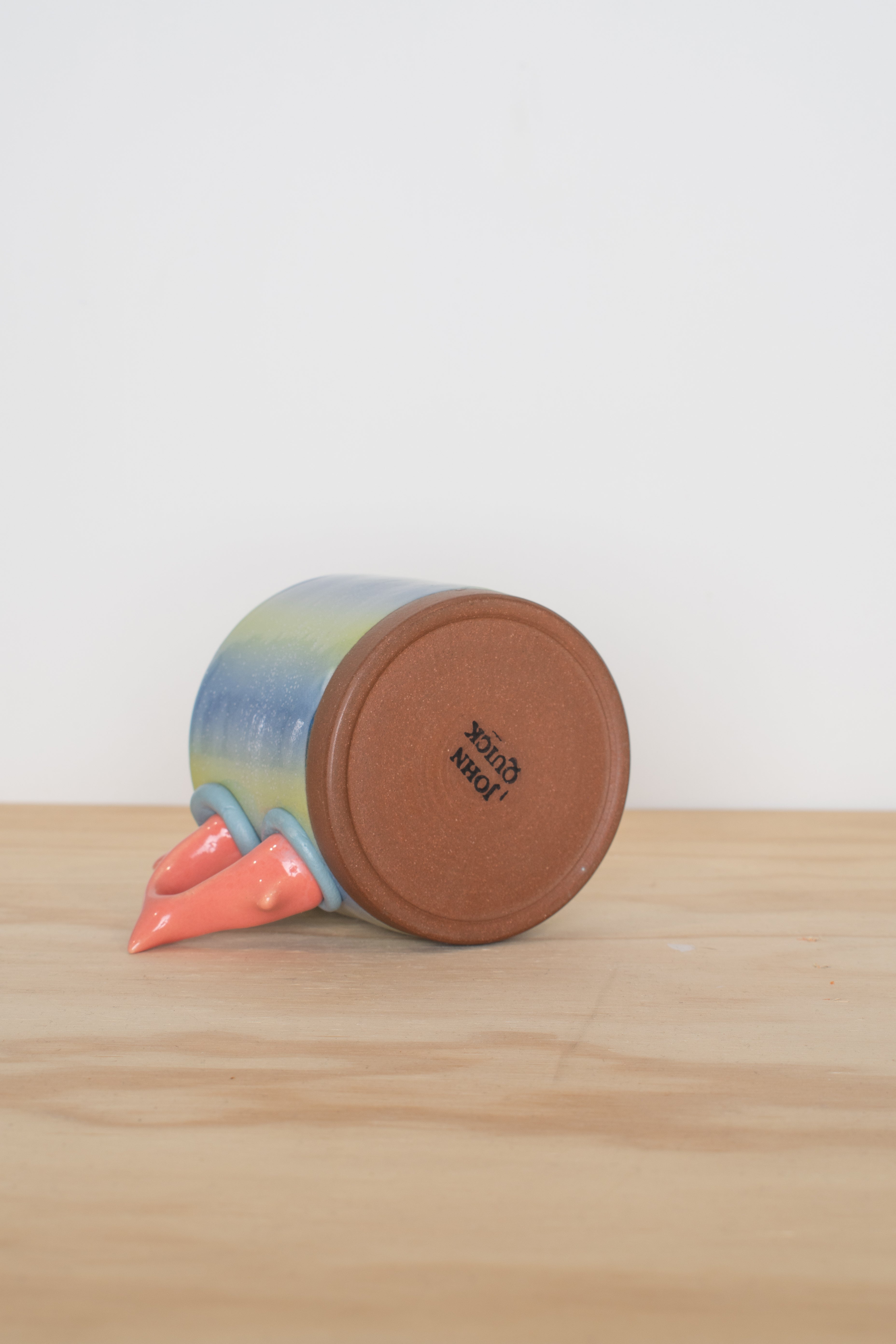 Wide Mug Blue Stripe