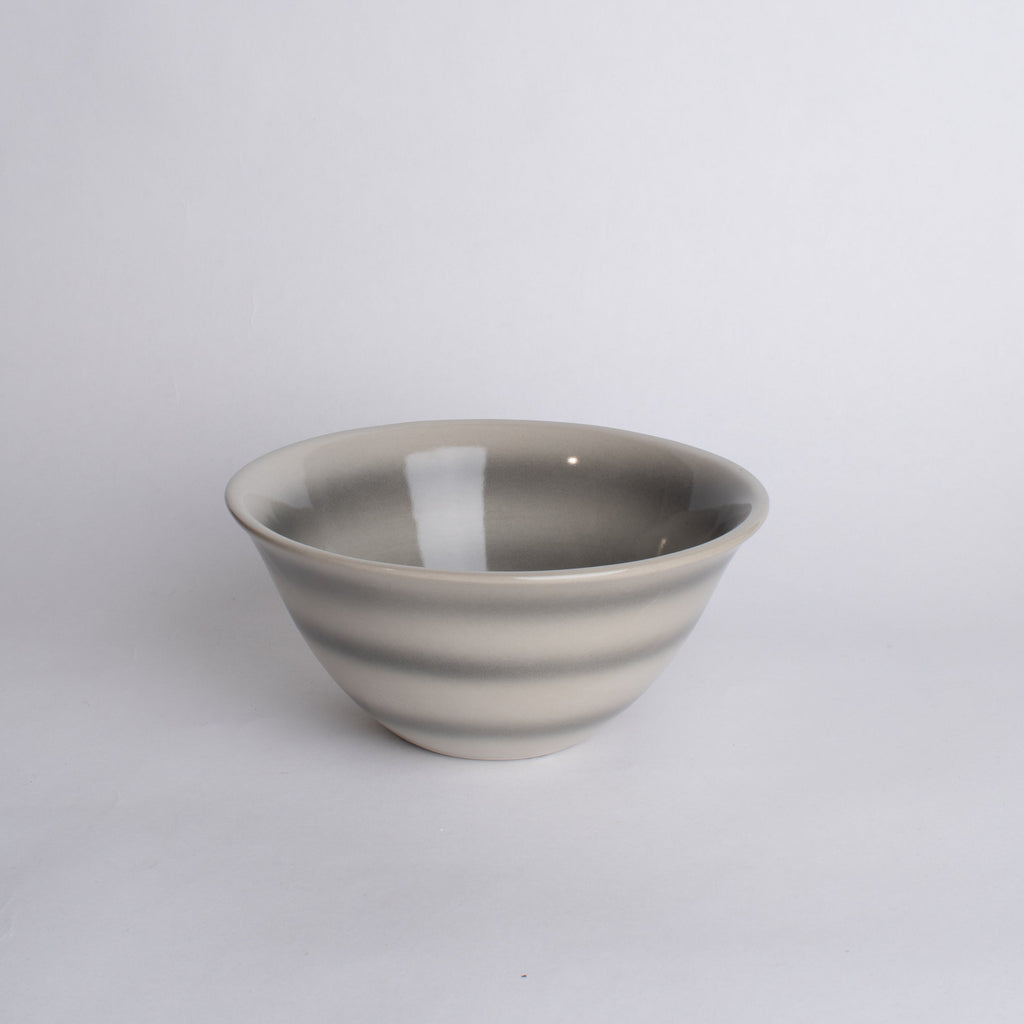Flare Bowl in Gray Stripe