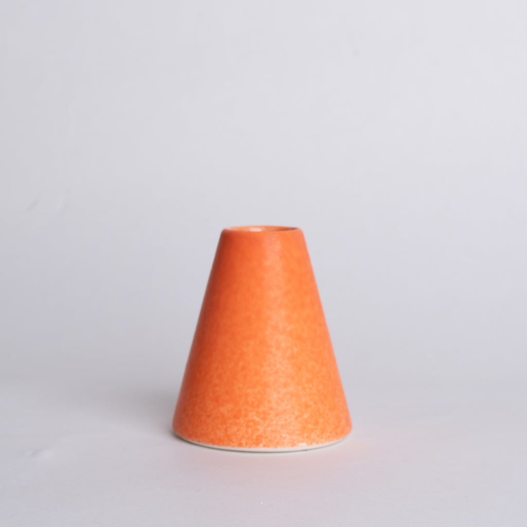 Cone Bud Vase in Orange