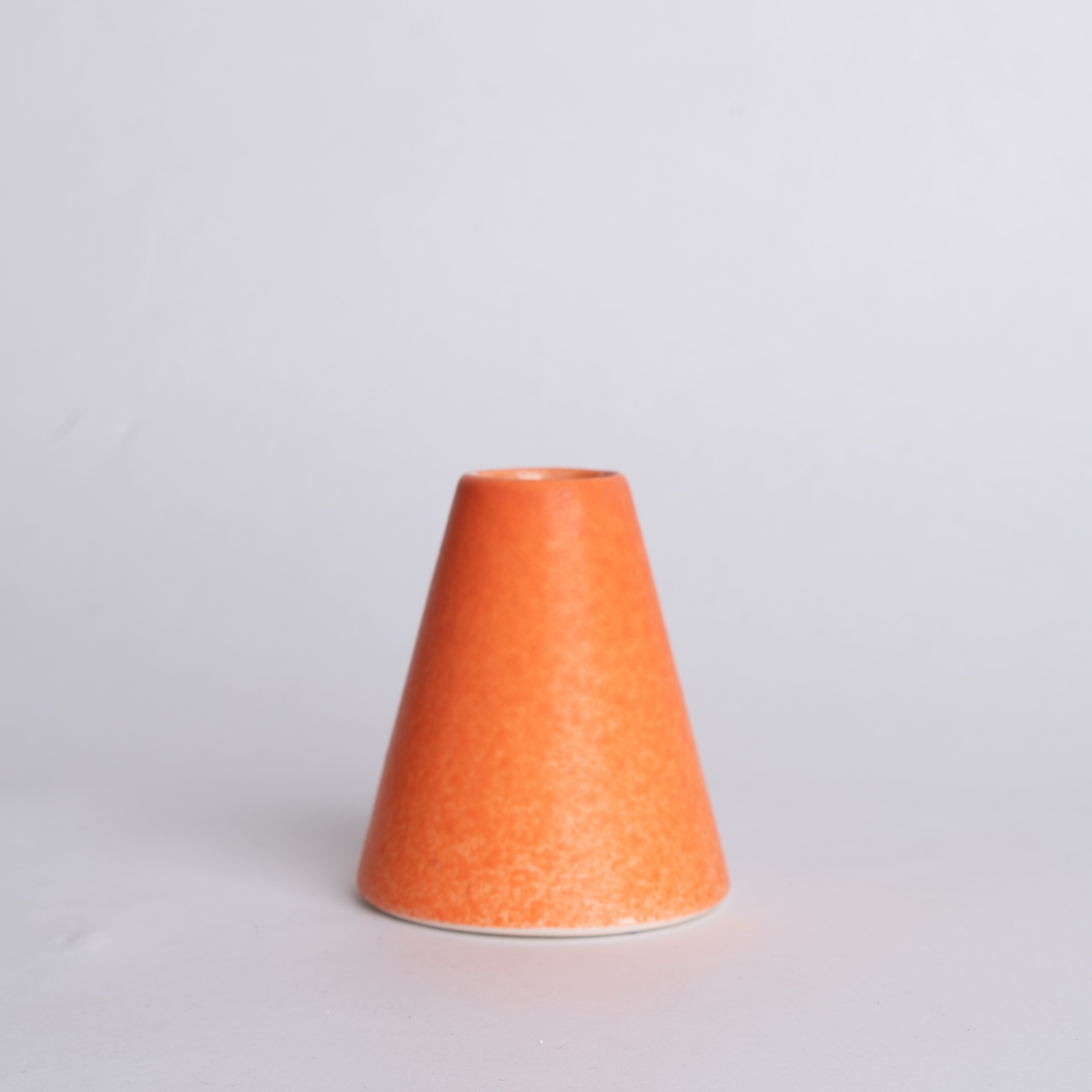 Cone Bud Vase in Orange
