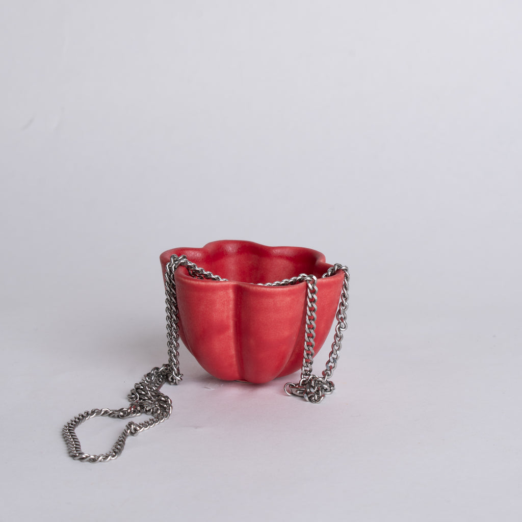 Flower Bowl in Red