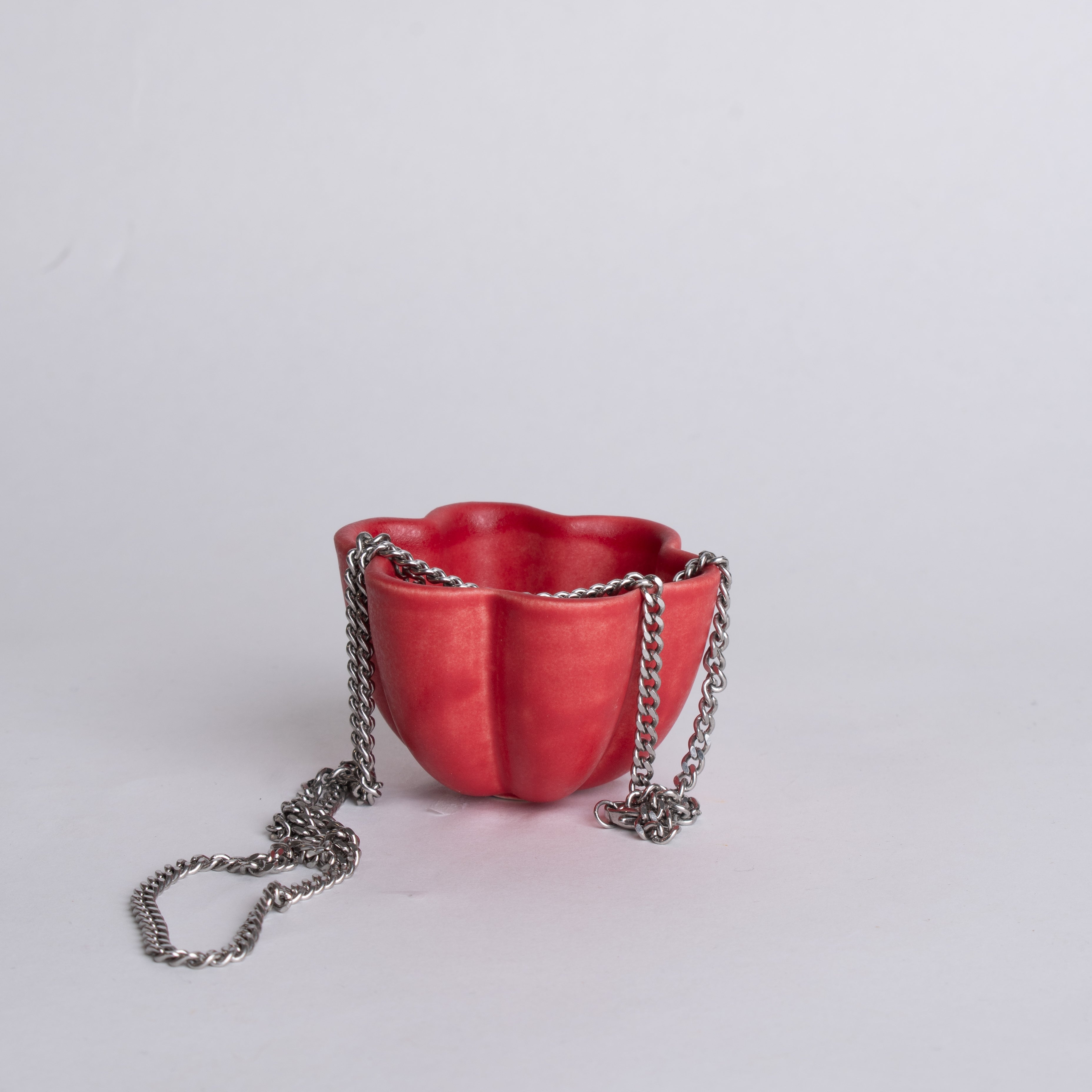 Flower Bowl in Red