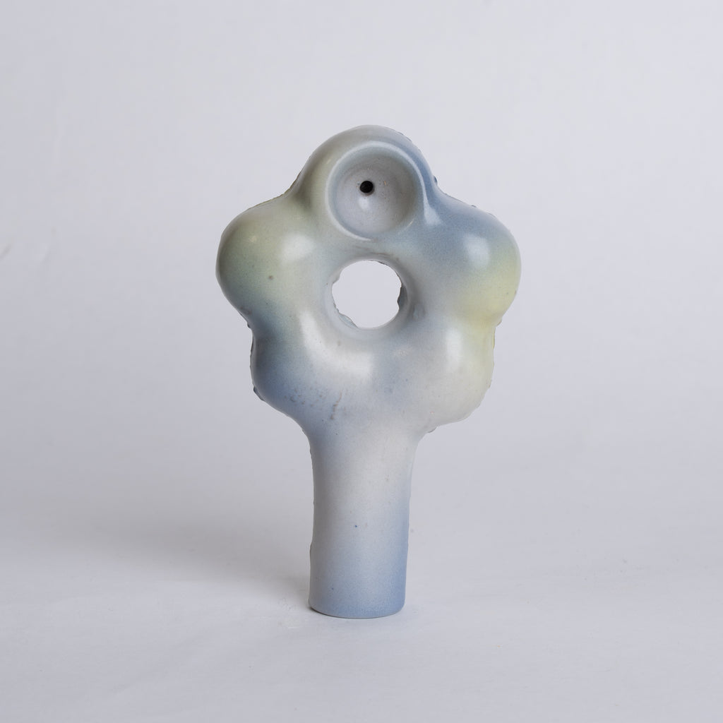 Blue Green hard edge Daisy