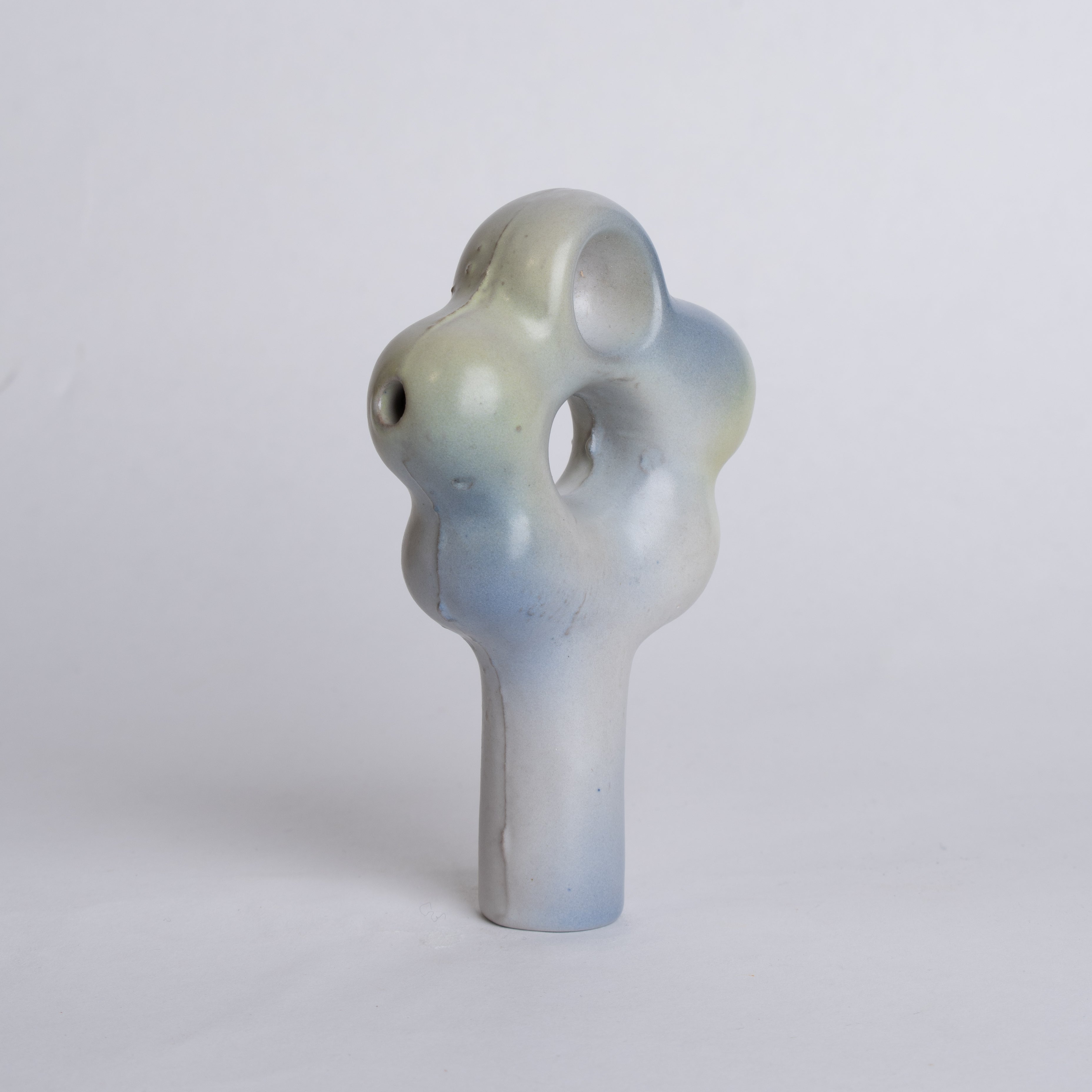 Blue Green hard edge Daisy