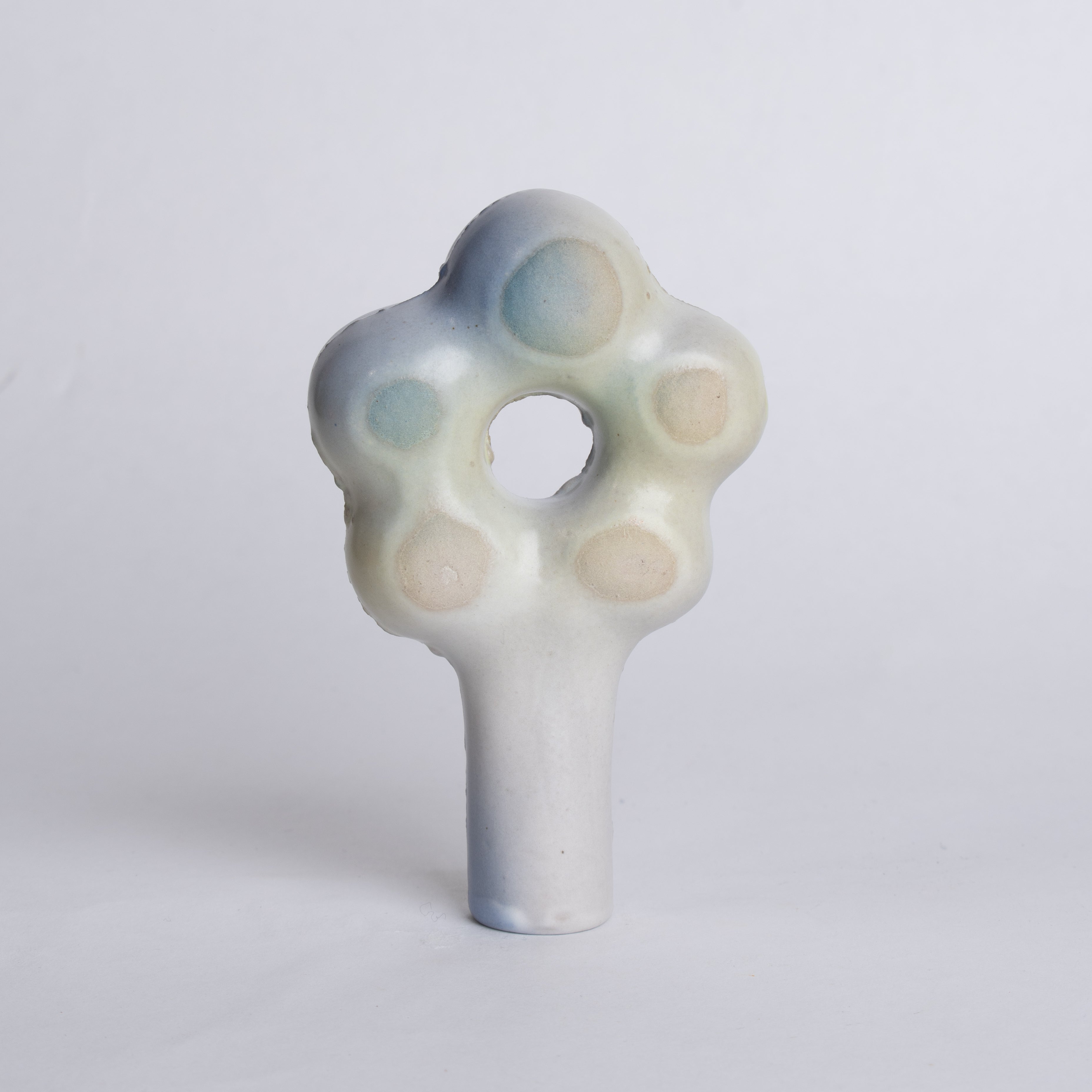 Blue Green hard edge Daisy