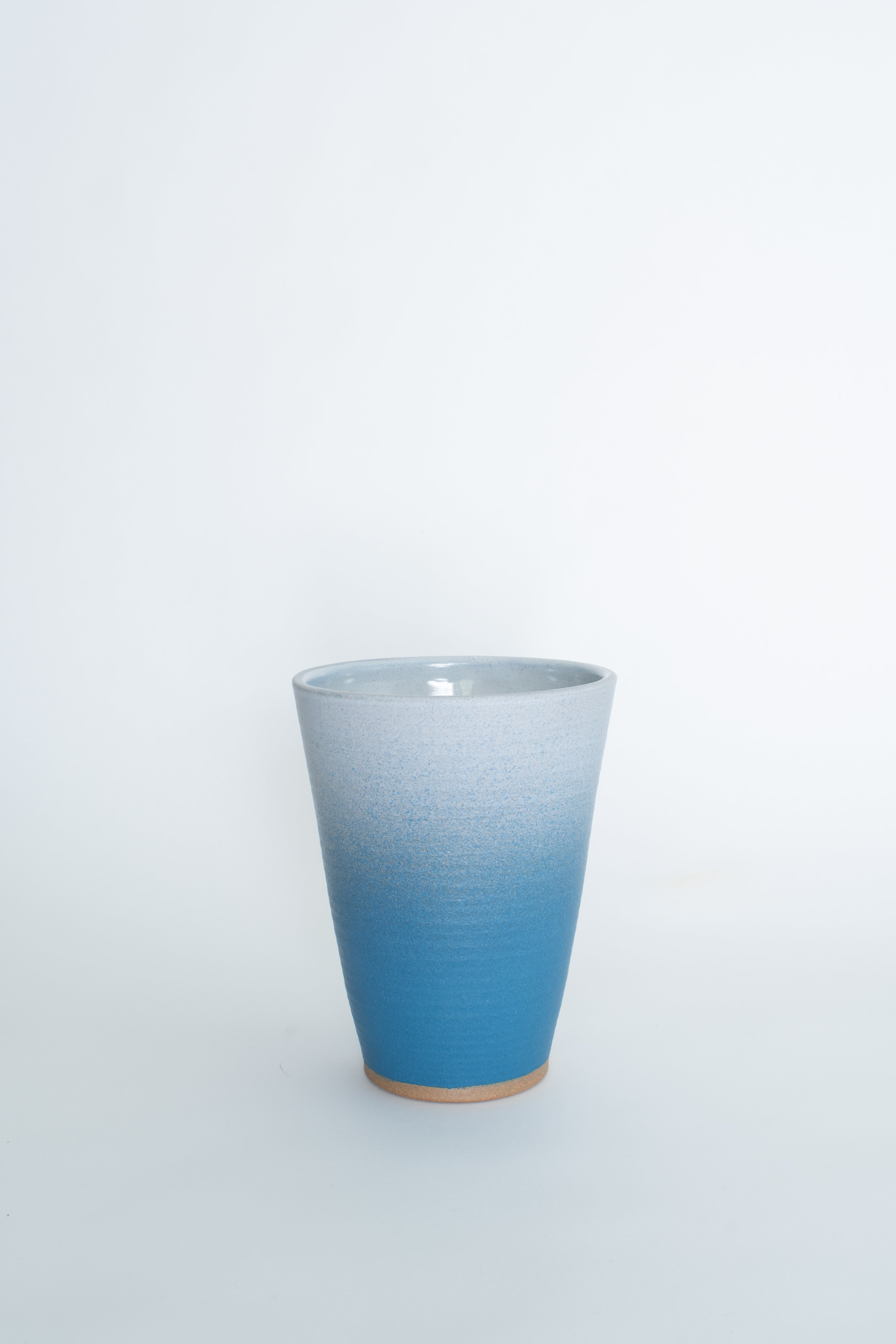 Flower Vessel in Ice Blue