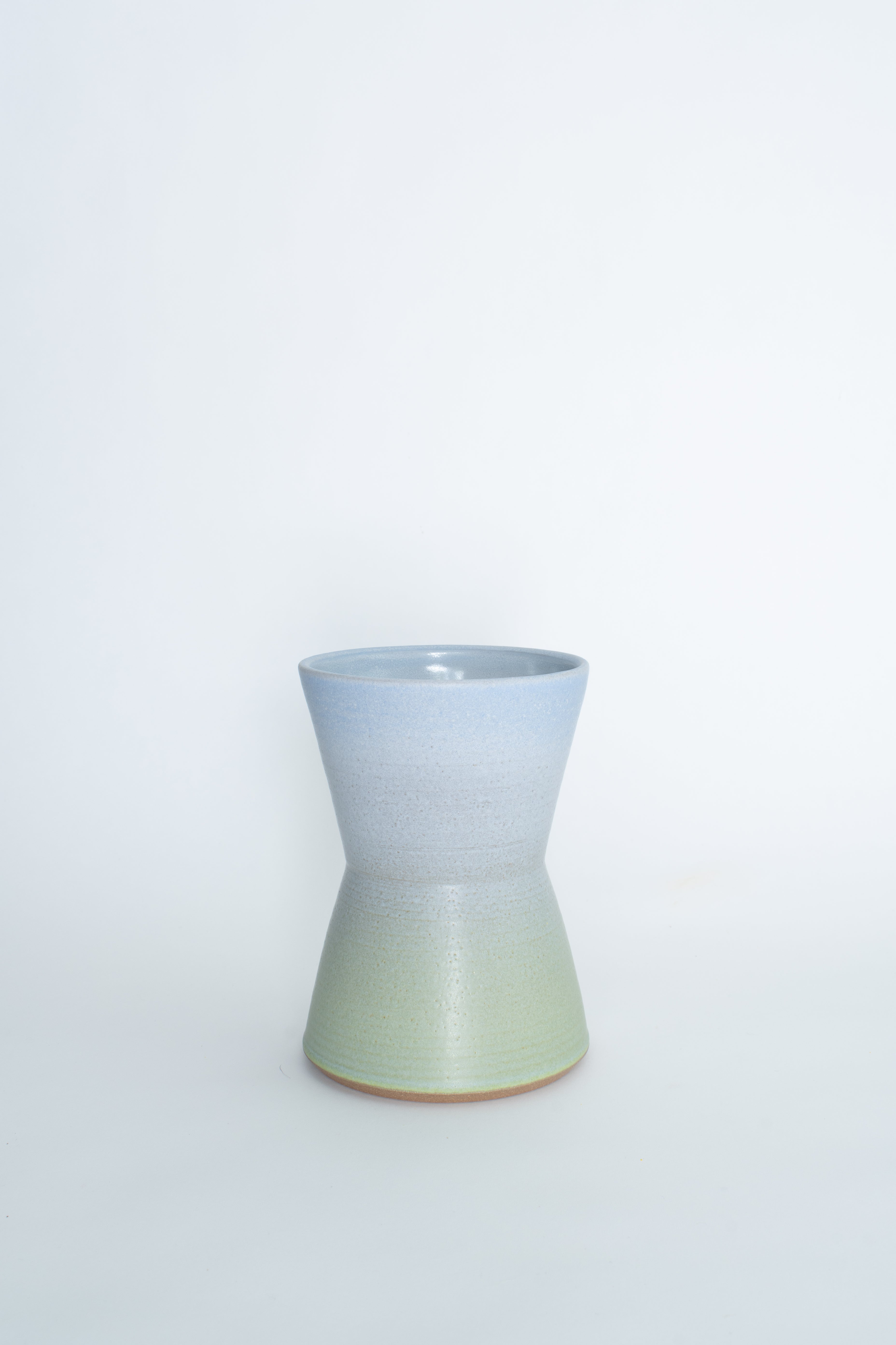 Flower Vessel in Blue Mint
