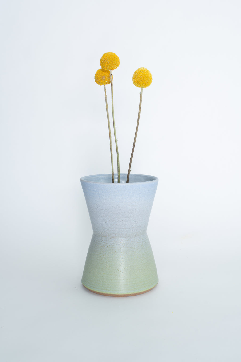 Flower Vessel in Blue Mint
