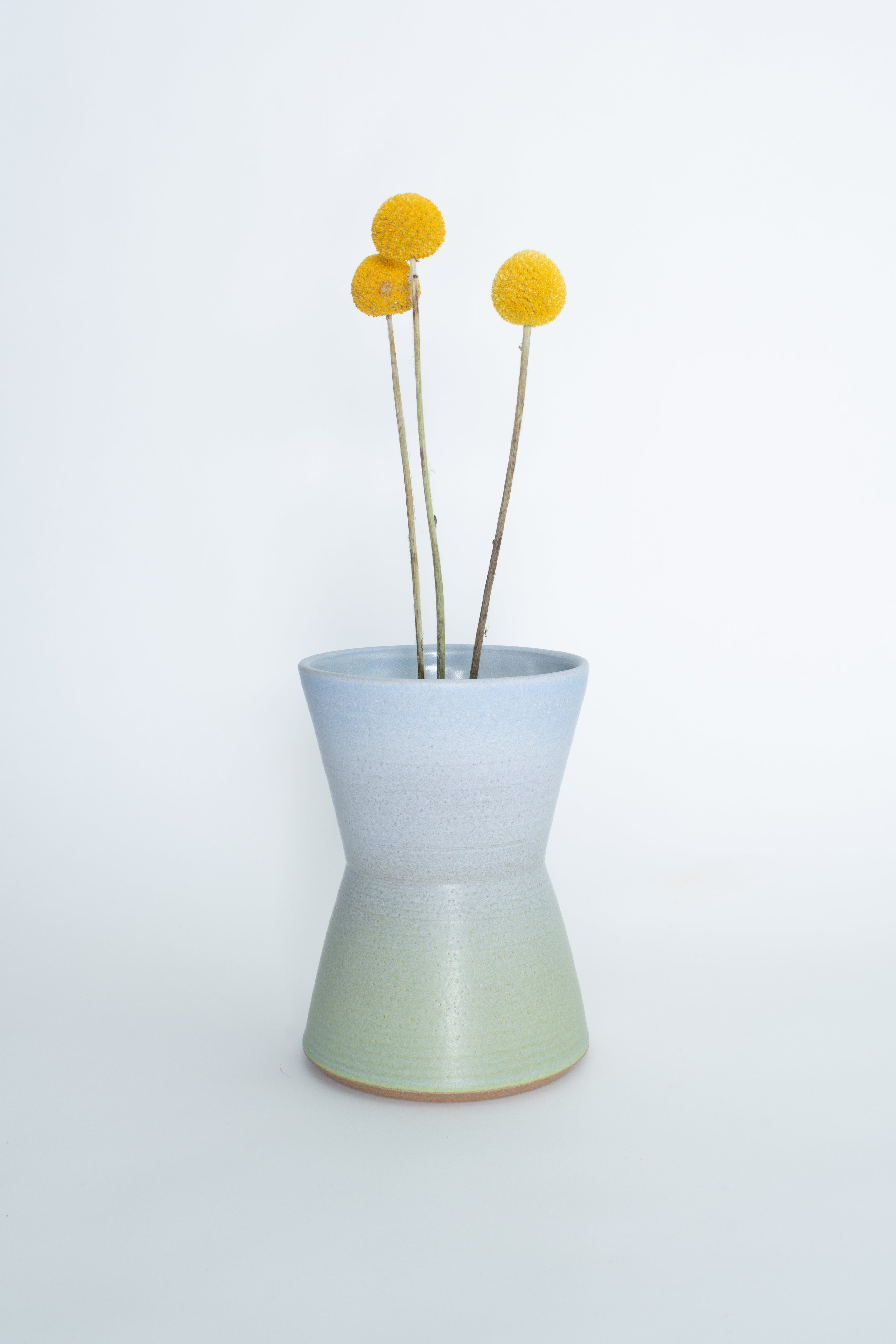 Flower Vessel in Blue Mint