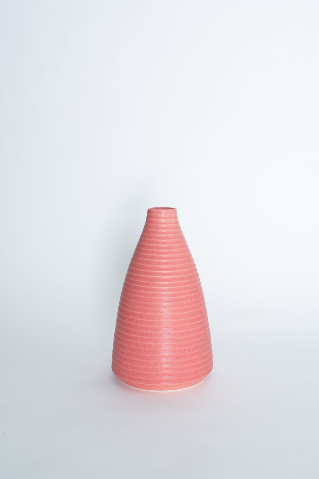 Flower Vessel in Pink Bottle