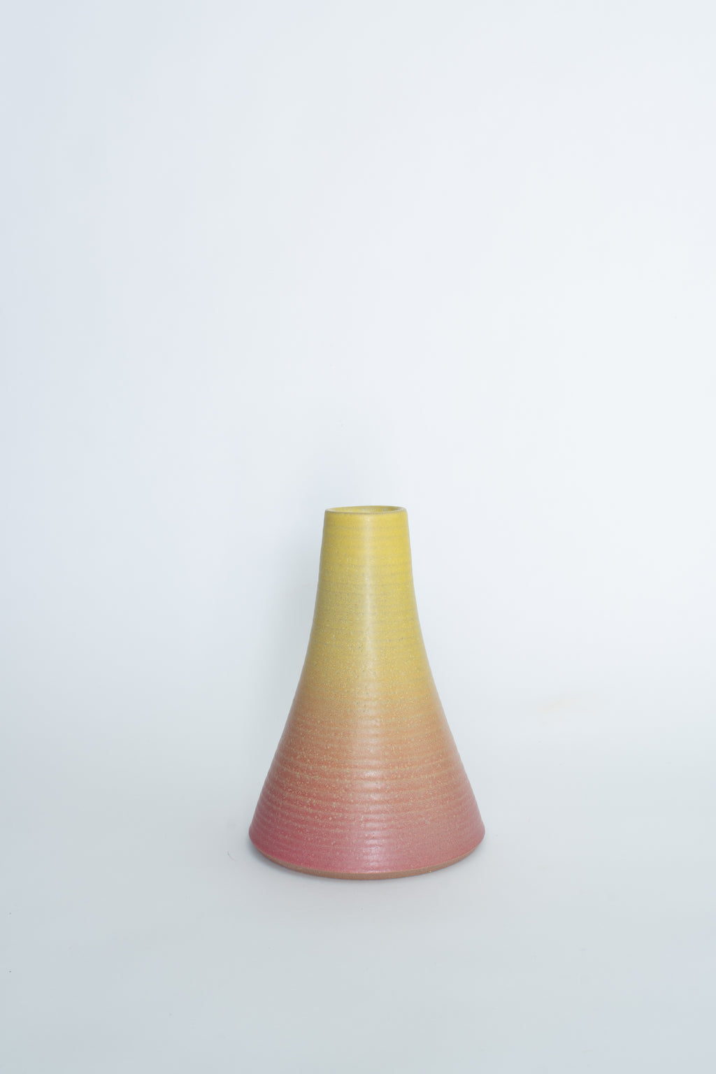 Flower Vessel in Yellow Pink