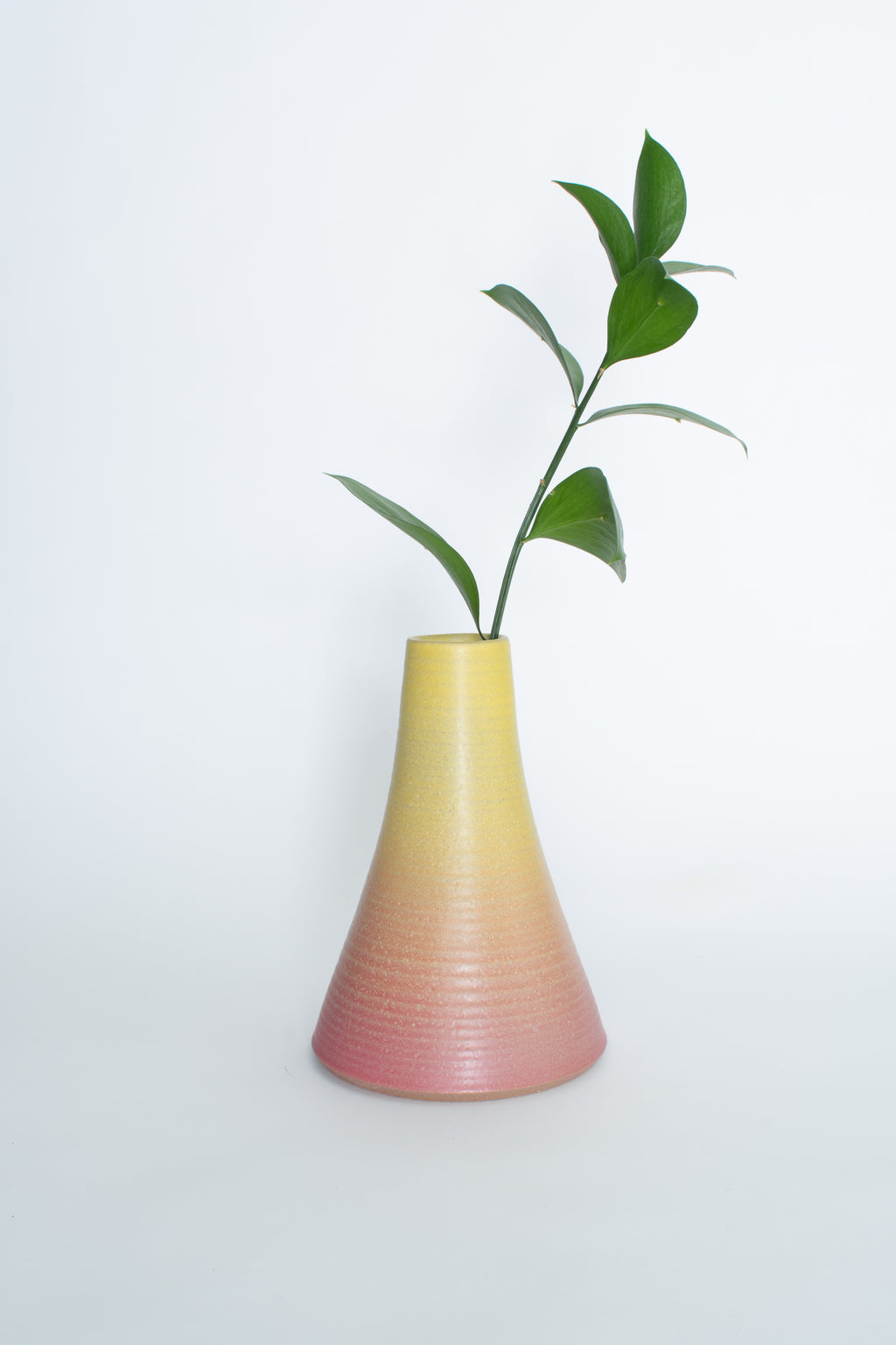 Flower Vessel in Yellow Pink