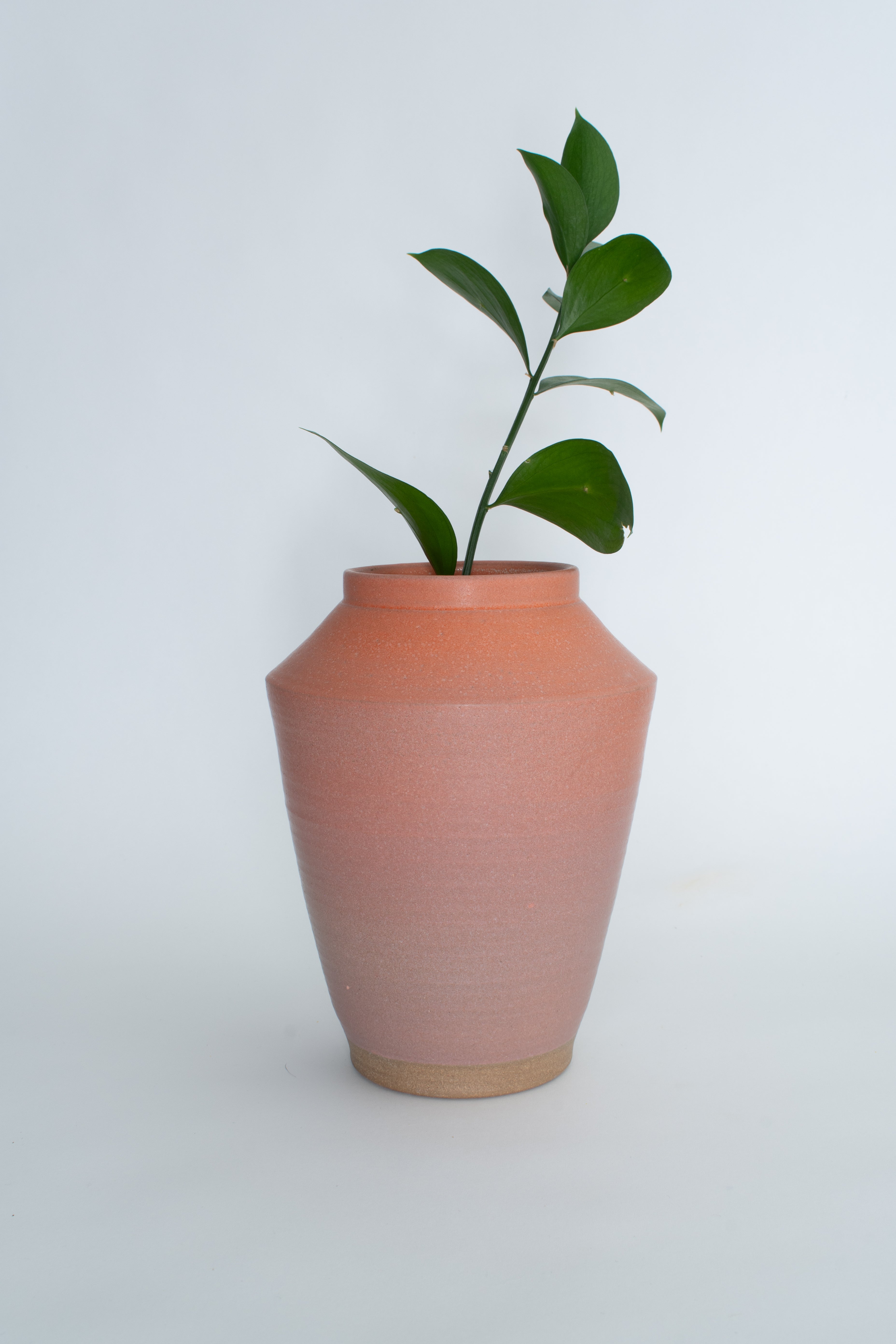 Flower Vessel in Orange Pink