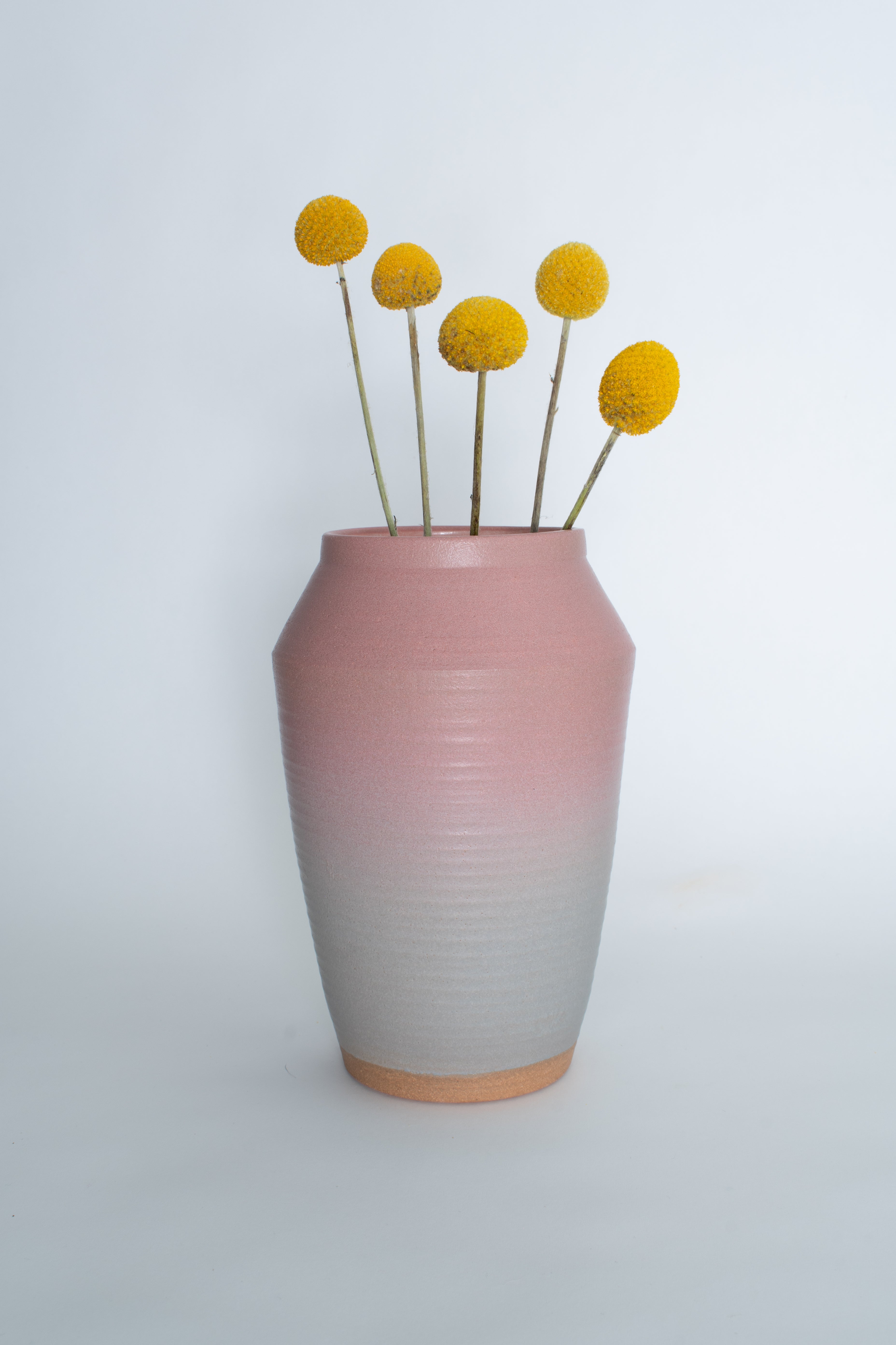 Flower Vessel in Pink Blue