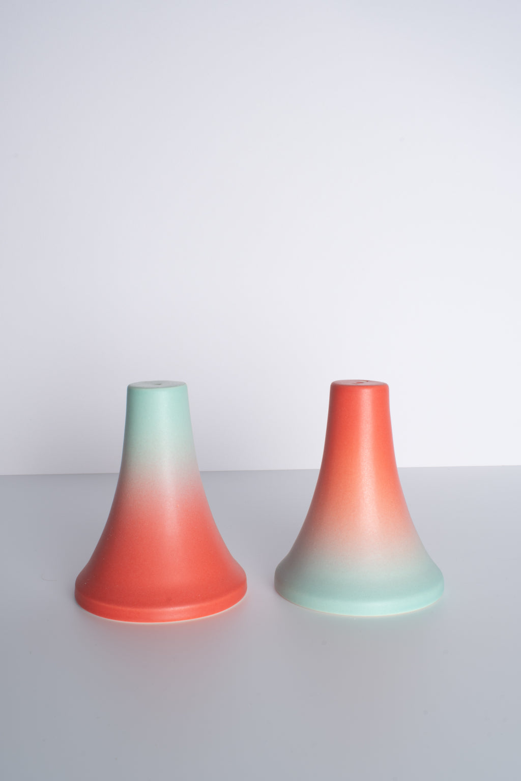 Salt and Pepper Shaker set in Red Seafoam