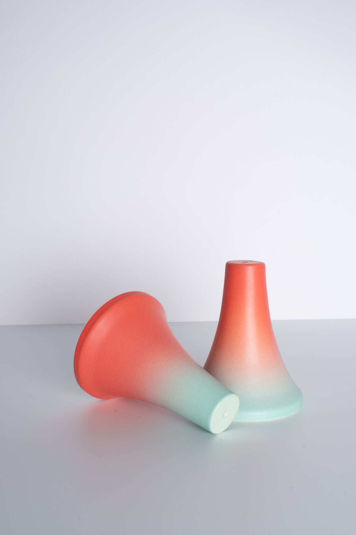 Salt and Pepper Shaker set in Red Seafoam