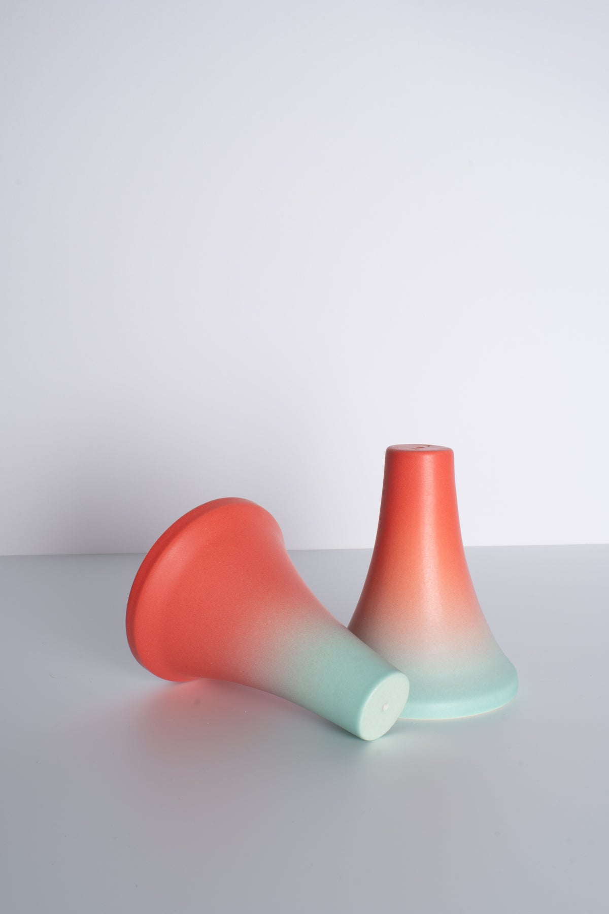 Salt and Pepper Shaker set in Red Seafoam