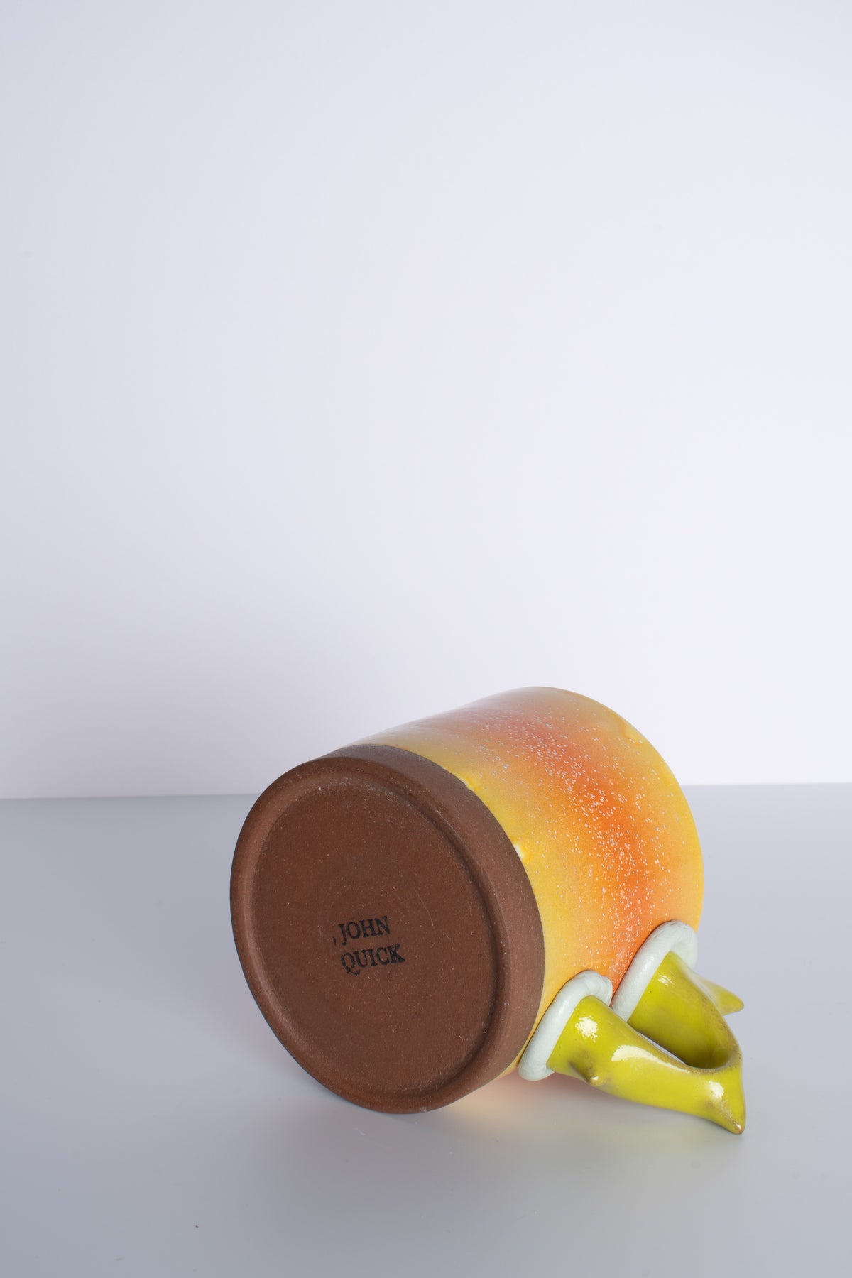 Wide Mug in Orange Stripe